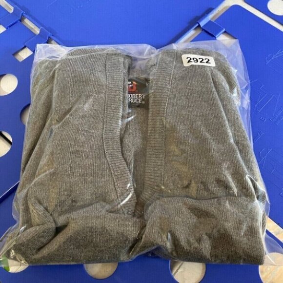 Vintage Robert Bruce Sweater Vest Mens XLT Gray Preppy Office Business Casual - Picture 7 of 8